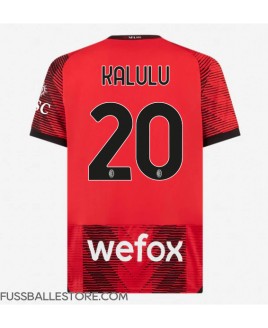 Günstige AC Milan Pierre Kalulu #20 Heimtrikot 2023-24 Kurzarm